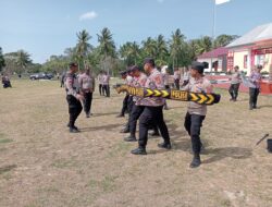 Polres MBD Gelar Latihan Sistim Pengamanan Kota, Guna Tingkatkan Kemampuan Personel Jelang Pemilu 2024.