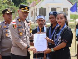 Personel Polres MBD Amankan Aksi Unjuk Rasa, Himbau Warga Hindari Aksi Anarkis Demi Terhindar Pelanggaran Hukum