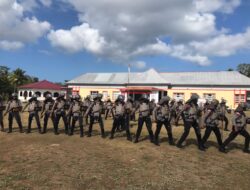 Polres MBD, Gelar Latihan Pengendalian Massa Guna Tingkatkan Kemampuan Jelang Pemilu 2024