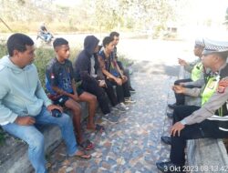Sat Lantas Sambangi Warga, Berikan Edukasi Kepada Pengguna Jalan Guna Tingkatkan Disiplin Berlalu Lintas