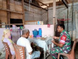 Peduli dengan Warga Kurang Mampu, Babinsa-03/Tepa laksanakan Giat Babinsa Masuk Dapur