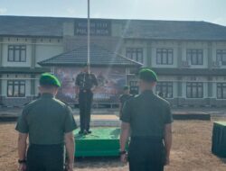Dandim 1511/P.Moa, Pimpin Upacara Corpt Raport masuk Satuan