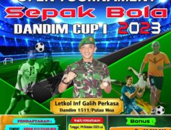 Jelang HUT Kodim 1511/P.Moa Yang Ke-3 Tahun, Dandim Gelar Berbagai Mata Lomba