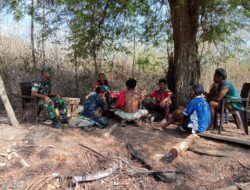 Sambangi Warga Binaan, Babinsa Giat Komunikasi sosial