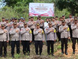 Polres MBD Lakukan Gerakan Penanaman Pohon Sebagai Wujud Dukungan Program Polri Presisi 2023