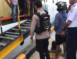 Personel KPPP Polres MBD Gelar Pengamanan Pelabuhan Laut, Utamakan Pengawasan Aktifitas Penumpang di Dermaga