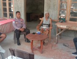 Bhabinkamtibmas Sambangi Desa, Lakukan Komunikasi Publik Dengan Warga Dalam Upaya Memelihara Stabilitas Kamtibmas