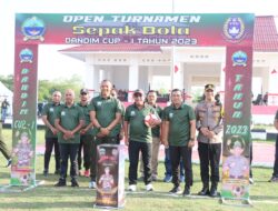 Dandim 1511/P.Moa, Resmi Buka Open turnamen sepak bola Dandim Cup I tahun 2023