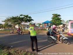 Sat Lantas Polres MBD Gelar Gatur Jalan, Utamakan Keamanan dan Keselamatan Berlalu Lintas Bagi Pengguna Jalan
