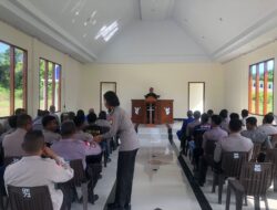 Personel Polres MBD Gelar Kegiatan Binrohtal, Tingkatkan Iman dan Takwa Sebagai Bekal Dalam Mengemban Tugas Kepolisian