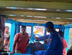 Personel Sat Polairud Polres MBD Gelar Pengamanan Pelabuhan Laut, Utamakan Pengawasan Aktifitas Penumpang di Dermaga
