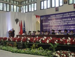 Gubernur : Wisudawan Polnam Harus Handal, Berkualitas dan Inovatif Guna Membangun Maluku