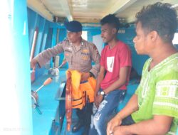 Sat Polairud Polres MBD, Lakukan Pengecekan Kelengkapan Dokumen Kapal Nelayan