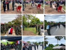 Kodim 1511/Pulau Moa, Gelar Upacara Pemakaman Militer Alm. Kopka Yulian Kanety