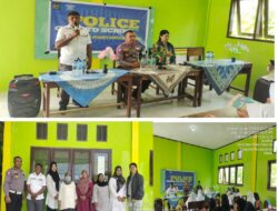 Jasa Raharja Cabang Maluku Bersama Satlantas Polres Kep. Aru, Melakukan Kegiatan Police Goes To School Dan PPKL Di MTS Muhammadiyah Dobo