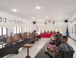 Dandim 1511/P.Moa, Hadiri Rapat Persiapan Distribusi Logistik pemilu 2024