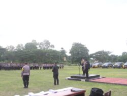 Polres MBD Gelar Apel Serpas Pengamanan TPS, Sebagai Kesiapan Pelaksanaan Tugas