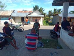 Komsos Dengan Warga Binaan, Babinsa Bahas Keamanan dan Kebersihan Lingkungan