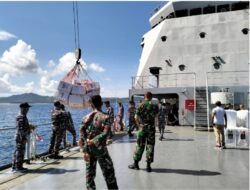 KRI Wondama-527, Siap Distribusi Logistik Pemilu Ke-14 Kecamatan