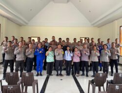 Personel Polres MBD, Ikuti Kegiatan Binrohtal Sebagai Penguatan Mental Spiritual Anggota Polri