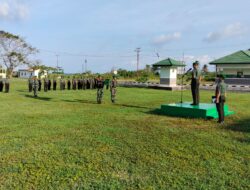 Dandim 1511/Pulau Moa, Pimpin Upacara Bendera Rutin Setiap Hari Senin