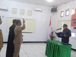 Lantik 1 Pj kades Dan 2 Pj kades Persiapan, Noach : Jalankan Roda Pemerintah Desa Dengan Baik