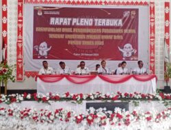 KPU MBD, Gelar Rapat Pleno Terbuka Rekapitulasi Hasil Perhitungan Perolehan Suara