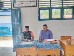 Update Data Wilayah, Babinsa Melaksanakan Puldata Ter di Kantor Desa
