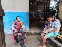 Bhabinkamtibmas Terus Tumbuhkan Kesadaran Warga Pentingnya Pelihara Kamtibmas Yang Kondusif