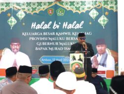 Gubernur Dan Istri,  Hadiri Halal Bihalal Kanwil Kementerian Agama Pemprov Maluku 1445 H 2024 M