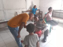 Polsek Mdona Hyera, Gelar Program Polri Peduli Stunting Bersama Tenaga Kesehatan Puskesmas Mahaleta