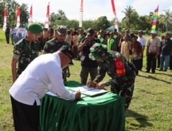 Pj Bupati Salampessy, Resmi Buka TMMD Ke-120 Kodim 1506/Namlea