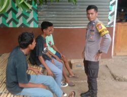 Bhabinkamtibmas Garda Terdepan Kepolisian Berikan Himbauan Kamtibmas Kepada Warga