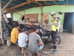 Satlantas Polres MBD Mengedukasi Kamseltibcarlantas, Tekankan Warga Disiplin Berlalu Lintas