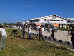 Sambut HUT Kodam XVI Pattimura Ke-67, Kodim Moa Gelar Karbak di Lokasi Pasar Tiakur