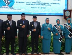 Nita Sadali Lantik PJ.Ketua TP PKK Kabupaten Buru, SBB Dan Kota Ambon