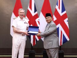 Menhan RI Prabowo Sambut Kunjungan Kehormatan Panglima Angkatan Bersenjata Inggris