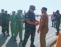 Bupati Dan Wakil Bupati Kab.MBD, Sambut Kedatangan Pangdam XV/Pattimura Di P.Moa