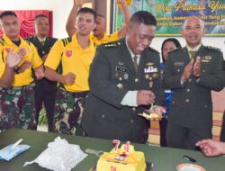 Kasdam XV/Pattimura, Gelar Syukuran HUT ke- 74 Jasmani TNI-AD