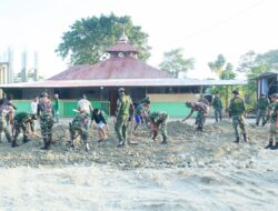 Kodim 1511/P.Moa, Gelar Jumat Bersih Gandeng Polri, SKPD Dan Masyarakat