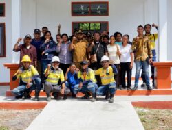 BKP-BTR Serahkan Fasilitas Wifi dan Gedung,  Kepada AMGPM Desa Uhak