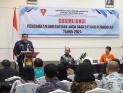 Dindik Ambon, Gelar Sosialisasi PBJ Satuan Pendidikan