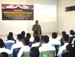 Satgas TMMD Ke-121 Kodim 1511/P. Moa Bersama Polri Sosialisasi Kamtibmas Dan Bahaya Narkoba