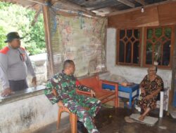 Interaksi Hangat, Antara Dansatgas TMMD ke-121 dan Nenek Theresiana