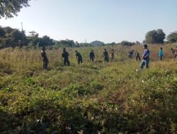 Koramil -06/Wetar Gelar Jumat Bersih Pembersihan Lapangan