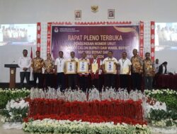 KPU MBD Gelar Rapat Pleno Pengudian dan Penetapan Nomor Urat Paslon