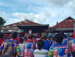 Masyarakat Tepa Sambut Kedatangan Pasangan Benyamin-Ari