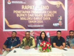 Penetapan Calon Kepala Daerah, KPU MBD Gelar Rapat Pleno
