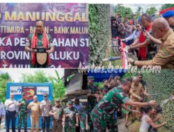 Pangdam XV/Pattimura, Resmikan Fasilitas Air Bersih Untuk Warga Dusun Waringin Cap