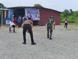 Jelang Idul Fitri, Personel TNI-Polri dan Warga Bersihkan Tempat Ibadah